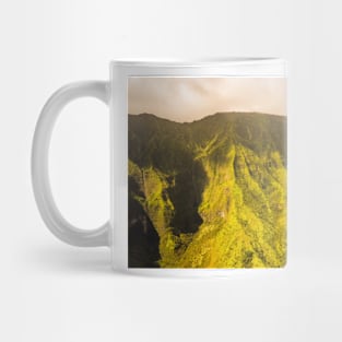 Aerial Mountains of Napali Coastline 2 Mug